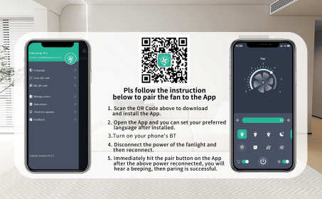 42 inch Wood Ceiling Fans with Lights and Remote, Modern Flush Mount Low Profile Ceiling Fan with Light, 6 Speed, Reversible DC Motor