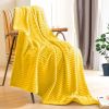 SOGA Yellow Throw Blanket Warm &  Bed Sofa Comforter