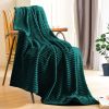 SOGA Dark Green Throw Blanket Warm Cozy & Bed Sofa Comforter