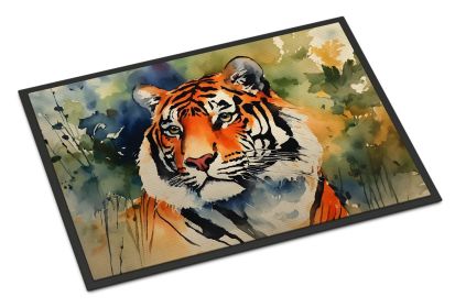 NEW Tiger Doormat Front Door Mat Indoor Outdoor Rugs for Entryway, Non Slip Washable Low Pile, 18H X 27W