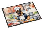 NEW German Shepherd The Chef Doormat Front Door Mat Indoor Outdoor Rugs for Entryway, Non Slip Washable Low Pile, 18H X 27W