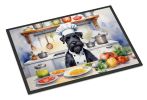 NEW Giant Schnauzer The Chef Doormat Front Door Mat Indoor Outdoor Rugs for Entryway, Non Slip Washable Low Pile, 18H X 27W