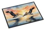 Pelicans Flying Doormat Front Door Mat Indoor Outdoor Rugs for Entryway, Non Slip Washable Low Pile, 24H X 36W