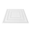 VEVOR Ceiling Tiles 12-Pack 24 x 24 in PVC Easy Installation White Peg Pattern