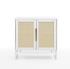 Cabinet,Sideboard,Natural rattan 2 door cabinet,with 1 Adjustable Inner Shelves,rattan
