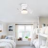 21 inch Ceiling Fan with 3 Color Temperatures Light and Remote Control DC Motor Powerful and low noise Small Space ceiling fan for Kitchen Bedroom Din