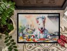 NEW Bull Terrier The Chef Doormat Front Door Mat Indoor Outdoor Rugs for Entryway, Non Slip Washable Low Pile, 18H X 27W