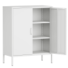Metal Storage Cabinet with Adjustable Shelves - Versatile Steel Furniture for Office and Home