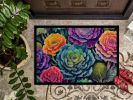 NEW Ornamental Kale in Color Doormat Front Door Mat Indoor Outdoor Rugs for Entryway, Non Slip Washable Low Pile, 18H X 27W