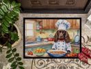 NEW Boykin Spaniel The Chef Doormat Front Door Mat Indoor Outdoor Rugs for Entryway, Non Slip Washable Low Pile, 18H X 27W