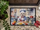 NEW Maltese The Chef Doormat Front Door Mat Indoor Outdoor Rugs for Entryway, Non Slip Washable Low Pile, 18H X 27W