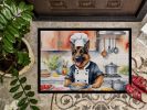 NEW German Shepherd The Chef Doormat Front Door Mat Indoor Outdoor Rugs for Entryway, Non Slip Washable Low Pile, 18H X 27W