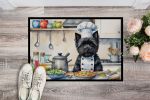 NEW Cairn Terrier The Chef Doormat Front Door Mat Indoor Outdoor Rugs for Entryway, Non Slip Washable Low Pile, 18H X 27W