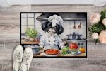 NEW Japanese Chin The Chef Doormat Front Door Mat Indoor Outdoor Rugs for Entryway, Non Slip Washable Low Pile, 18H X 27W