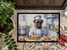 NEW Bullmastiff The Chef Doormat Front Door Mat Indoor Outdoor Rugs for Entryway, Non Slip Washable Low Pile, 18H X 27W