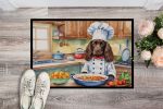 NEW Boykin Spaniel The Chef Doormat Front Door Mat Indoor Outdoor Rugs for Entryway, Non Slip Washable Low Pile, 18H X 27W