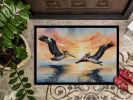 Pelicans Flying Doormat Front Door Mat Indoor Outdoor Rugs for Entryway, Non Slip Washable Low Pile, 24H X 36W
