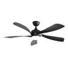 (Same as W882P146310) 52 Inch Modern Ceiling Fan With 3 Color Dimmable 5 ABS Blades Remote Control Reversible DC Motor With Led Light