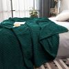 SOGA Dark Green Throw Blanket Warm Cozy & Bed Sofa Comforter