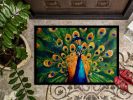 NEW Peacock Doormat Front Door Mat Indoor Outdoor Rugs for Entryway, Non Slip Washable Low Pile, 18H X 27W