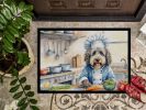 NEW Bergamasco Sheepdog The Chef Doormat Front Door Mat Indoor Outdoor Rugs for Entryway, Non Slip Washable Low Pile, 18H X 27W