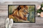 NEW Lion Doormat Front Door Mat Indoor Outdoor Rugs for Entryway, Non Slip Washable Low Pile, 18H X 27W