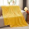 SOGA Yellow Throw Blanket Warm &  Bed Sofa Comforter