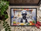 NEW Giant Schnauzer The Chef Doormat Front Door Mat Indoor Outdoor Rugs for Entryway, Non Slip Washable Low Pile, 18H X 27W