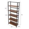 64 '' Tall 5 Tiers Bookshelf Classically Modern Metal Frame Bookshelf Book Rack Storage Rack Shelves in Living Room/Home/Office, Books Holder Organize