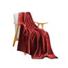 SOGA Burgundy Throw Blanket  Bed Sofa Comforter