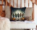 Zombies Spooky Halloween Throw Pillow Machine Washable, Indoor Outdoor Decorative Pillow for Couch, Bed or Patio, 14Hx14W