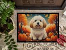 NEW Coton De Tulear Fall Doormat Front Door Mat Indoor Outdoor Rugs for Entryway, Non Slip Washable Low Pile, 18H X 27W