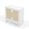 Cabinet,Sideboard,Natural rattan 2 door cabinet,with 1 Adjustable Inner Shelves,rattan