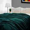 SOGA Dark Green Throw Blanket Warm Cozy & Bed Sofa Comforter