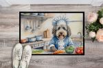 NEW Bergamasco Sheepdog The Chef Doormat Front Door Mat Indoor Outdoor Rugs for Entryway, Non Slip Washable Low Pile, 18H X 27W