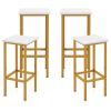 Bar Stool with Metal Legs and Footrest