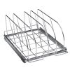 VEVOR Pan and Pot Rack, Expandable Pull Out Under Cabinet Organizer, Cookie Sheet Baking Pans tray Organization, Adjustable Wire Dividers