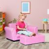 Kid's Double Couch Lounge sofa with Ottoman