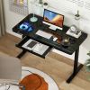 1PC 48-Inch Height Adjustable Electric Standing Desk with DrawerHome Office Desks