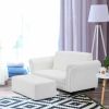 Kid's Double Couch Lounge sofa with Ottoman