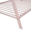House Bed Tent Bed Frame Twin Size Metal Floor Play House Bed with Slat for Kids Girls Boys , No Box Spring Needed
