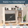 1pc Simple Dorm Desktop Storage Rack, Minimalist Wooden Bookshelf Organizer, Creative Tabletop Combination Cabinet