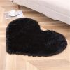 1pc, Plush Heart Shape Rug for Valentine's Day, Wedding Anniversary, and Home Decor - Soft PV Velvet Carpet for Living Room, Bedroom, and Bathroom