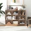 3-Tier Open Bookcase 8-Cube Floor Standing Storage Shelves Display Cabinet