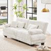 Cloud Couch 2 Seater Sofa for Living Room, Chenille 2 - Seat sofa with 2 Lumbar pillows and 2 throw pillows