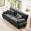 Cloud Couch 2 Seater Sofa for Living Room, Chenille 2 - Seat sofa with 2 Lumbar pillows and 2 throw pillows