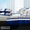 4 Piece Soft All-Season Washed Microfiber And Viscose Comforter Set