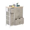 Dresser With 7 Drawers - Furniture Storage Tower Unit For Bedroom, Hallway, Closet, Office Organization - Steel Frame, Wood Top, Easy Pull Fabric Bins