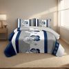 4 Piece Soft All-Season Washed Microfiber And Viscose Comforter Set