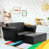 Kid's Double Couch Lounge sofa with Ottoman